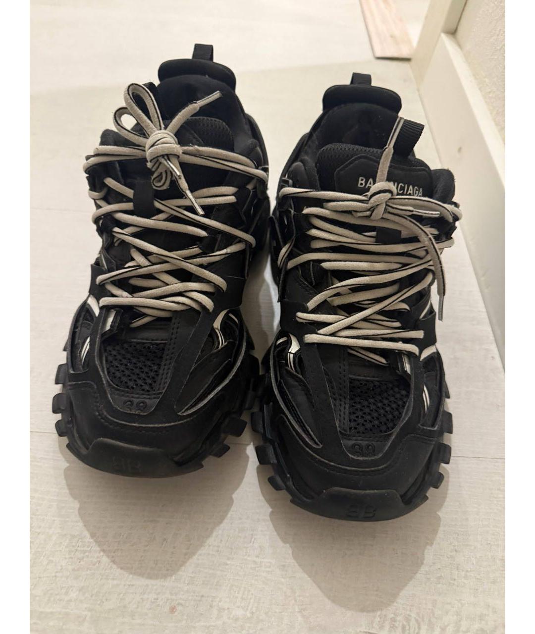 BALENCIAGA Черные текстильные кроссовки, фото 2