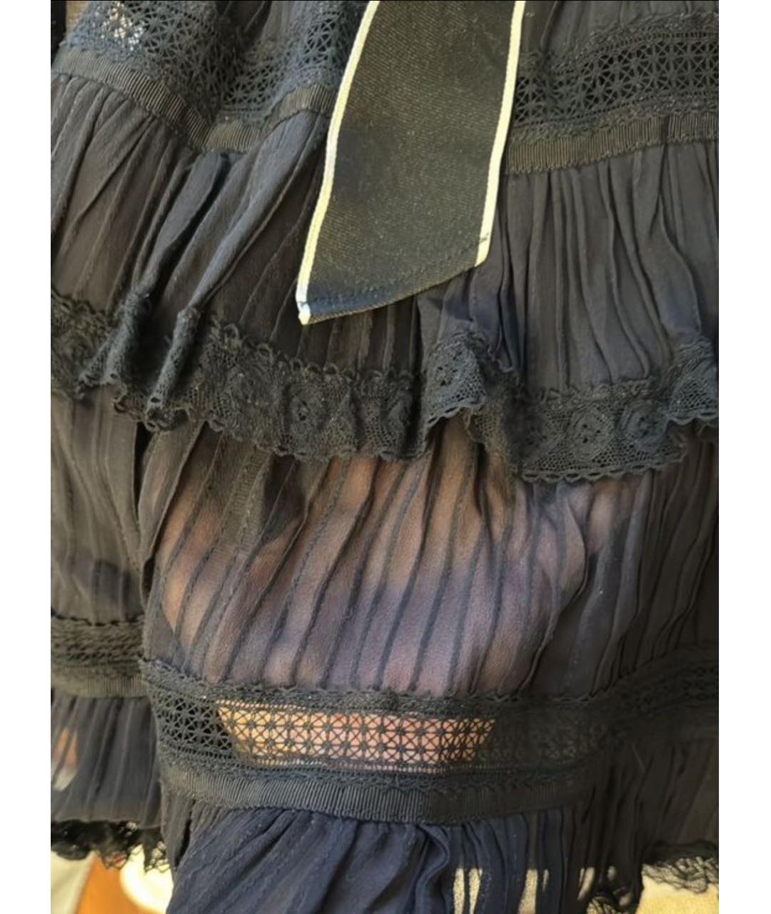 ZIMMERMANN Черное шифоновое коктейльное платье, фото 4