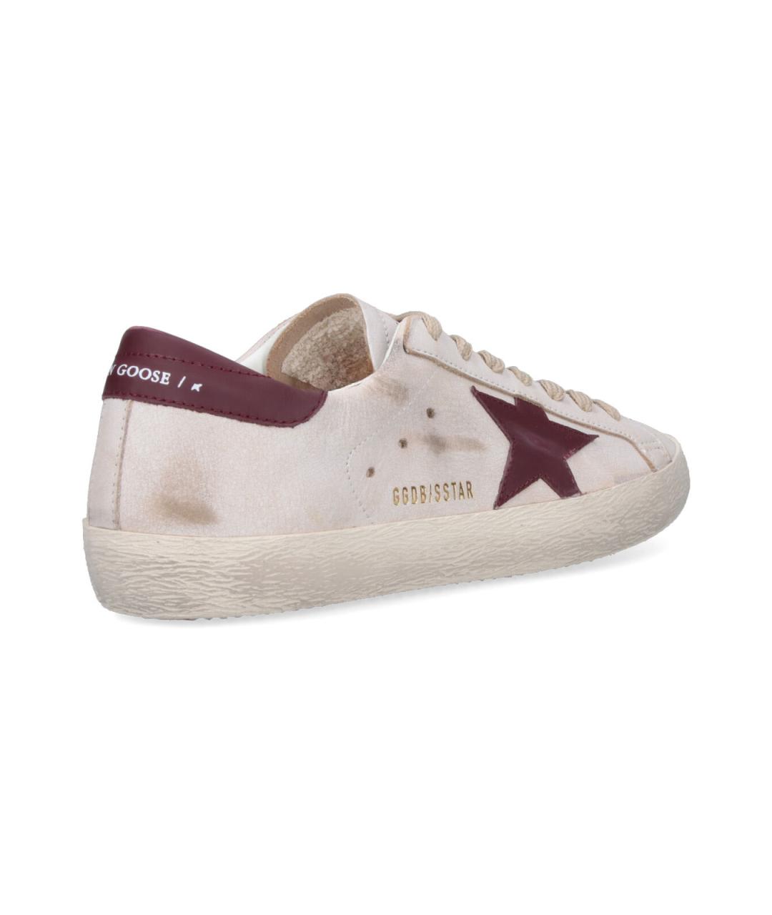 GOLDEN GOOSE DELUXE BRAND Белые синтетические низкие кроссовки / кеды, фото 4