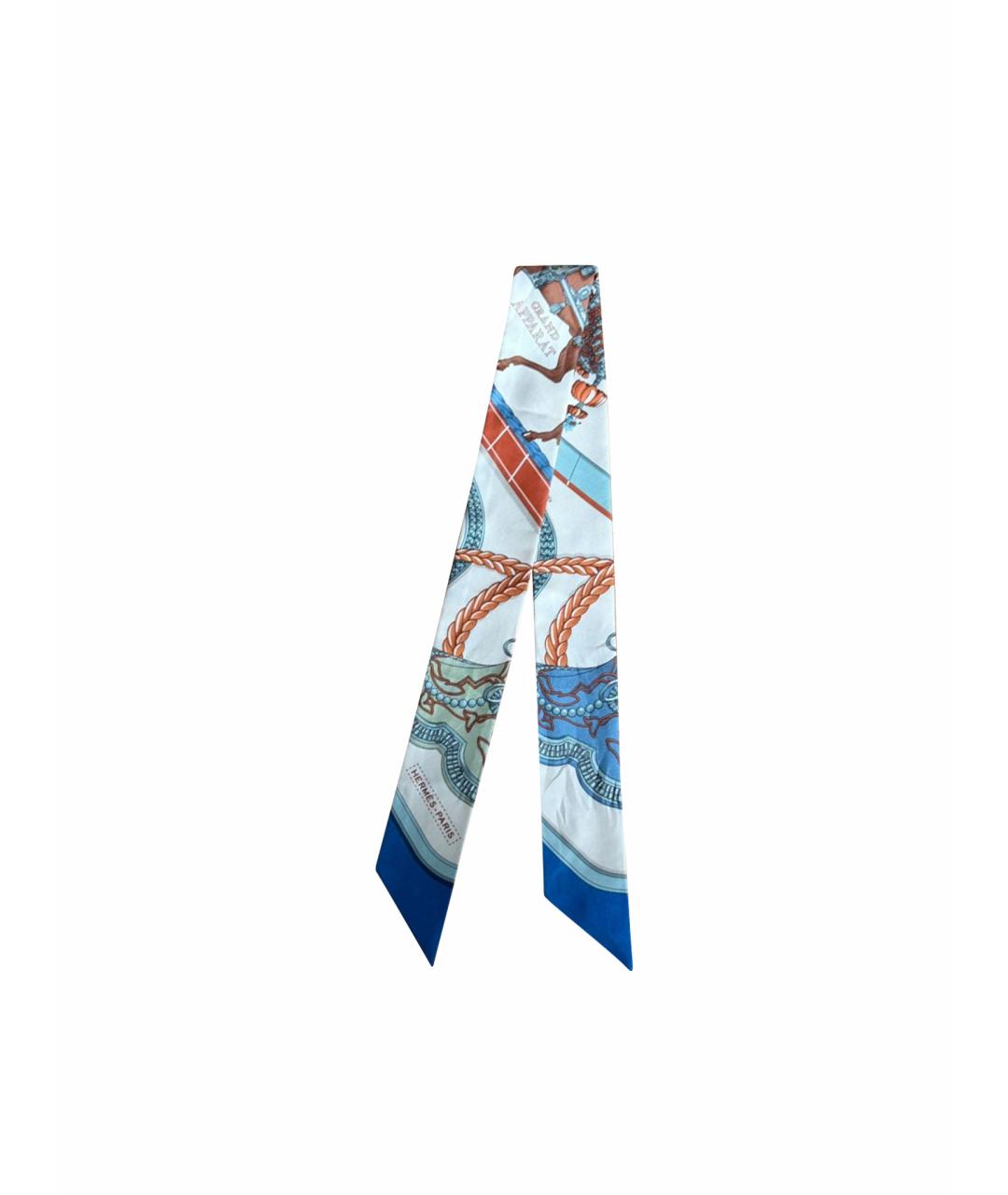 HERMES Мульти шелковый платок, фото 1