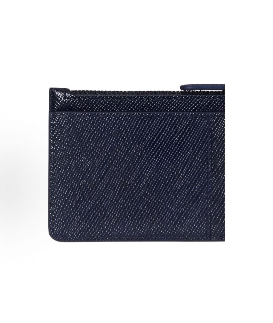 RALPH LAUREN Темно-синий кожаный кардхолдер, фото 4