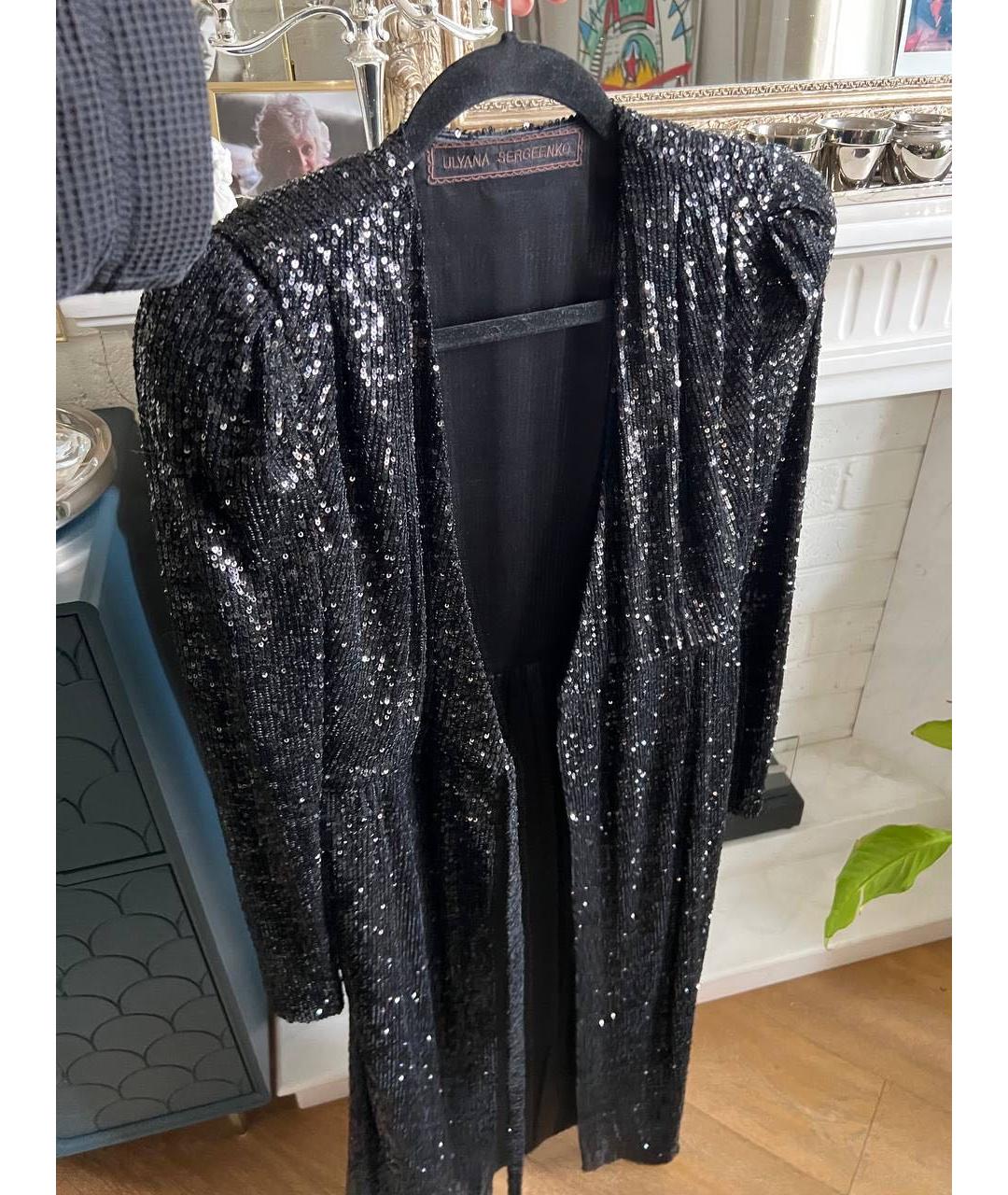 ULYANA SERGEENKO Черное вечернее платье, фото 2
