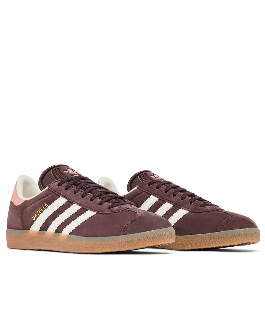 ADIDAS Коричневые кожаные кроссовки, фото 2