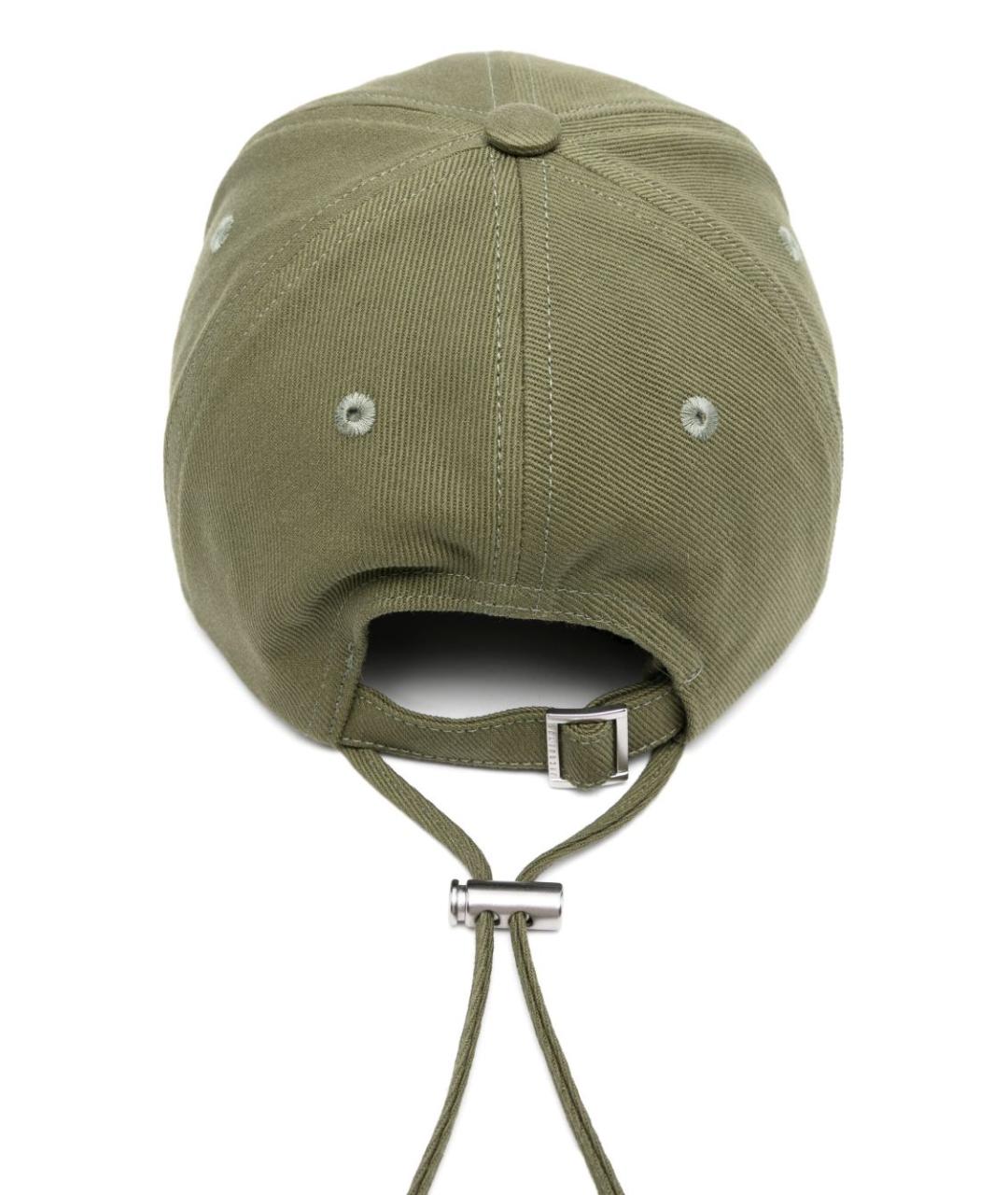 JACQUEMUS Хаки хлопковая кепка, фото 2