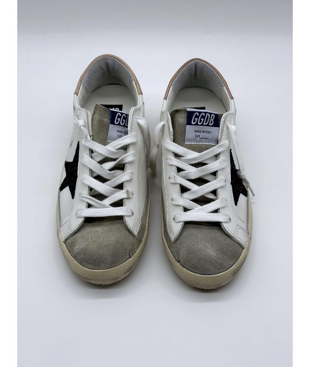 GOLDEN GOOSE DELUXE BRAND Белые кожаные кеды, фото 2