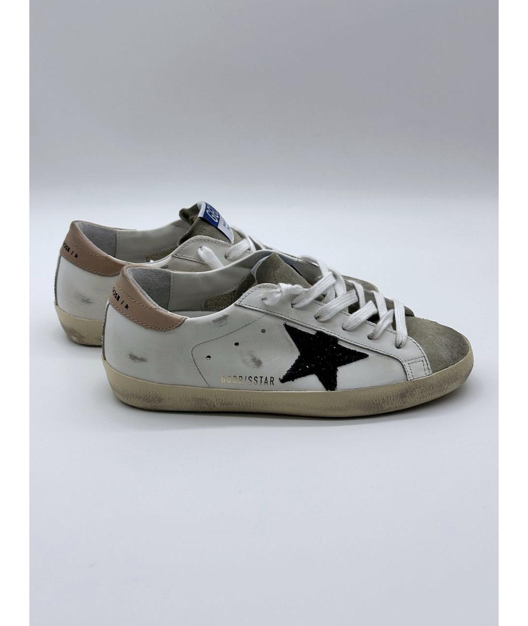 GOLDEN GOOSE DELUXE BRAND Белые кожаные кеды, фото 5