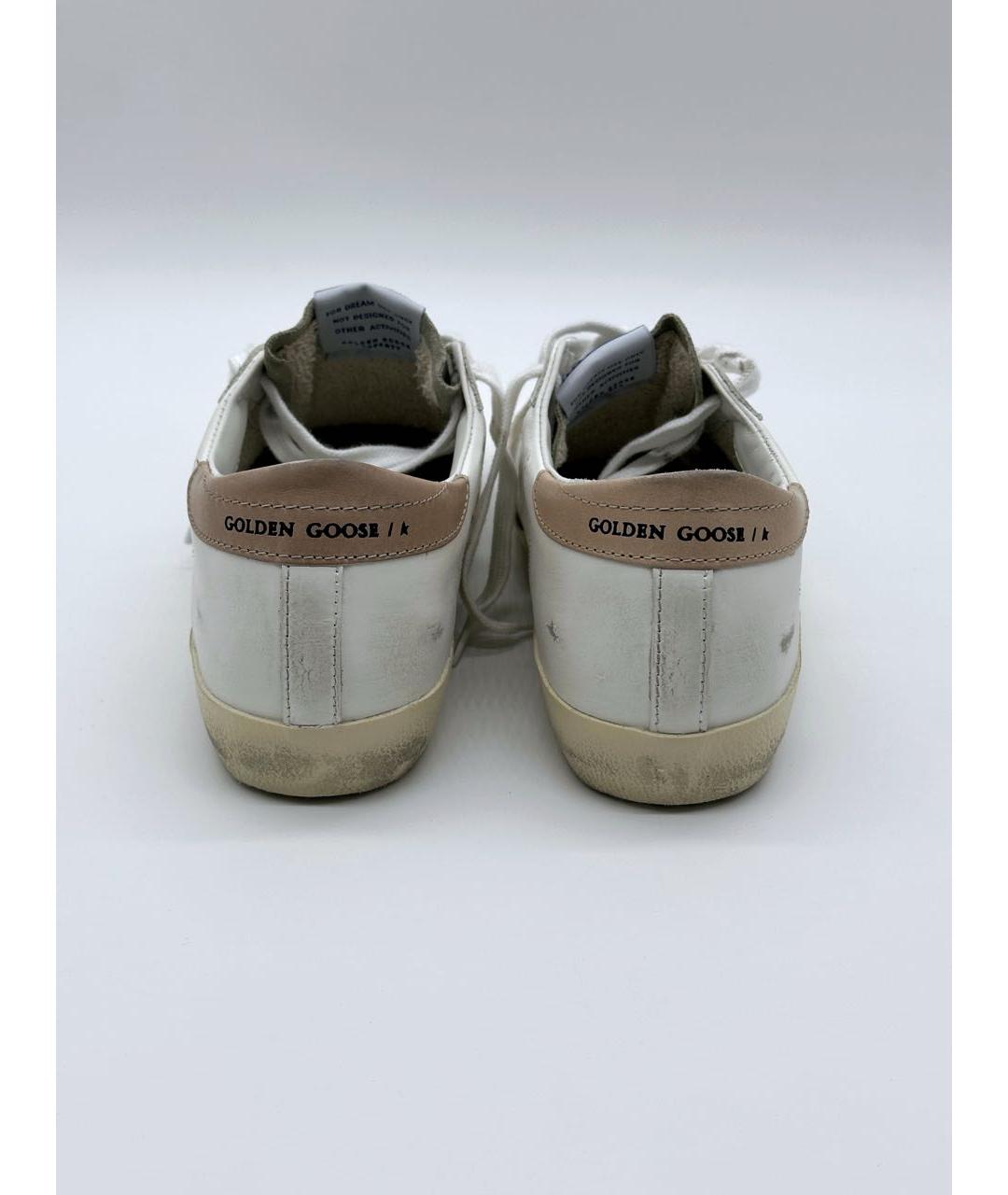 GOLDEN GOOSE DELUXE BRAND Белые кожаные кеды, фото 4