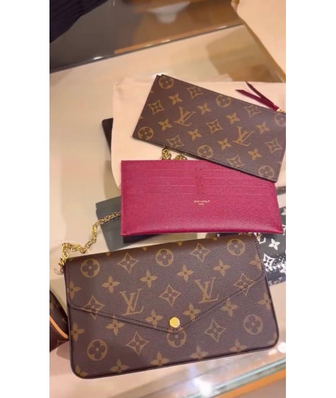 LOUIS VUITTON Коричневая сумка через плечо, фото 5