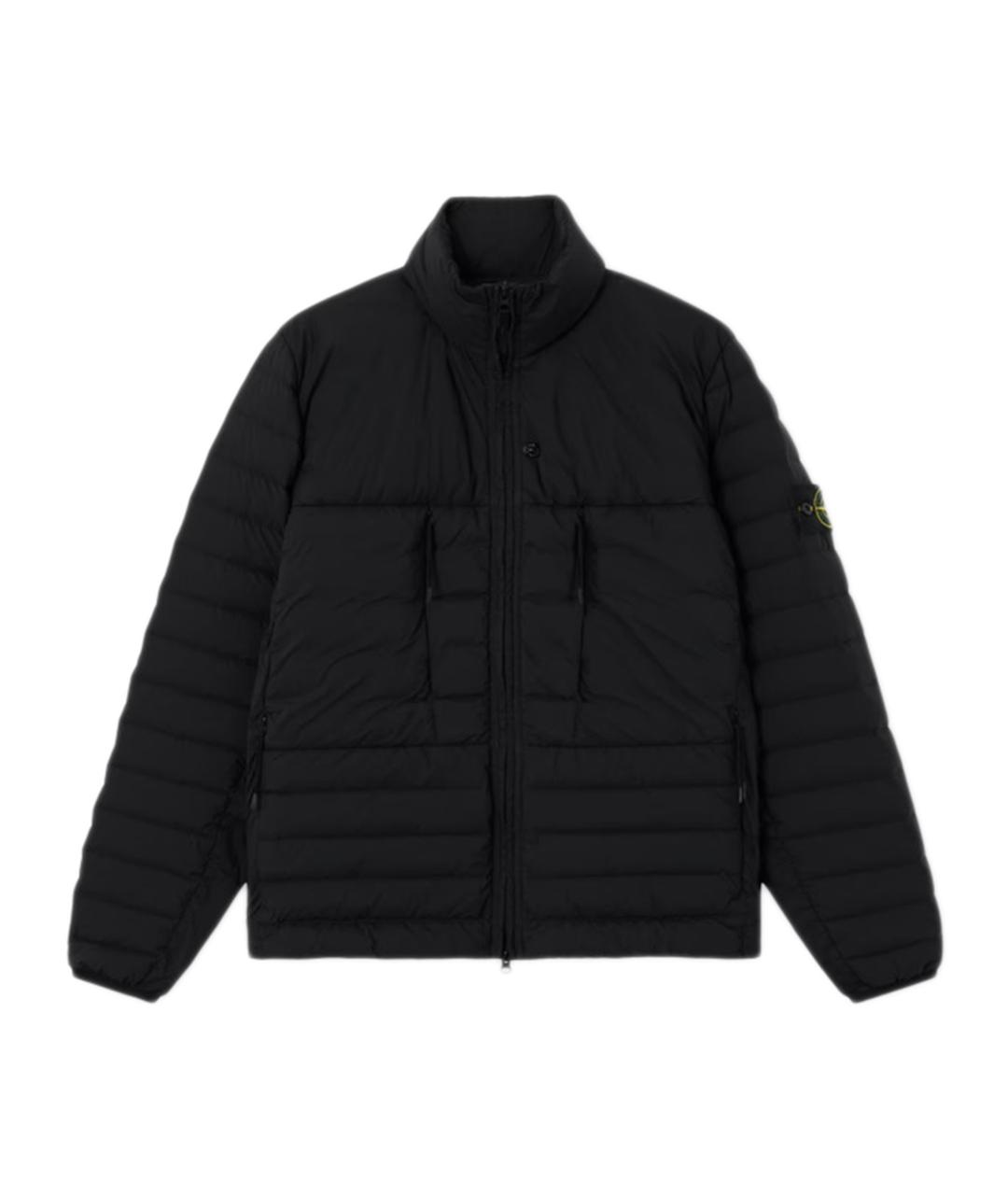 STONE ISLAND Черная синтетическая куртка, фото 1