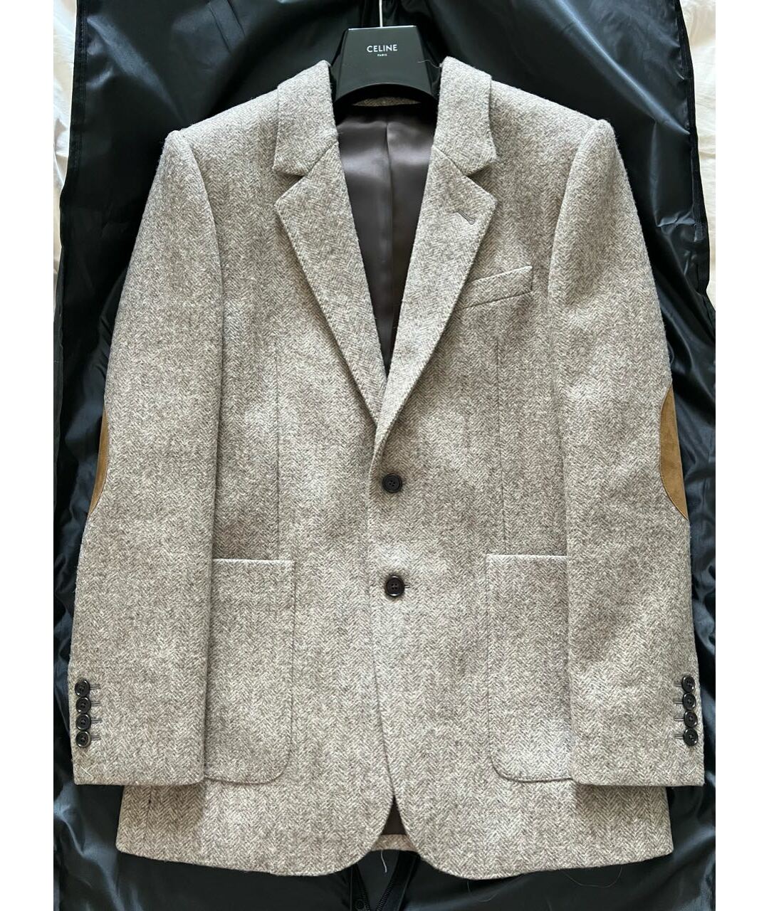 CELINE Коричневый шерстяной жакет/пиджак, фото 4