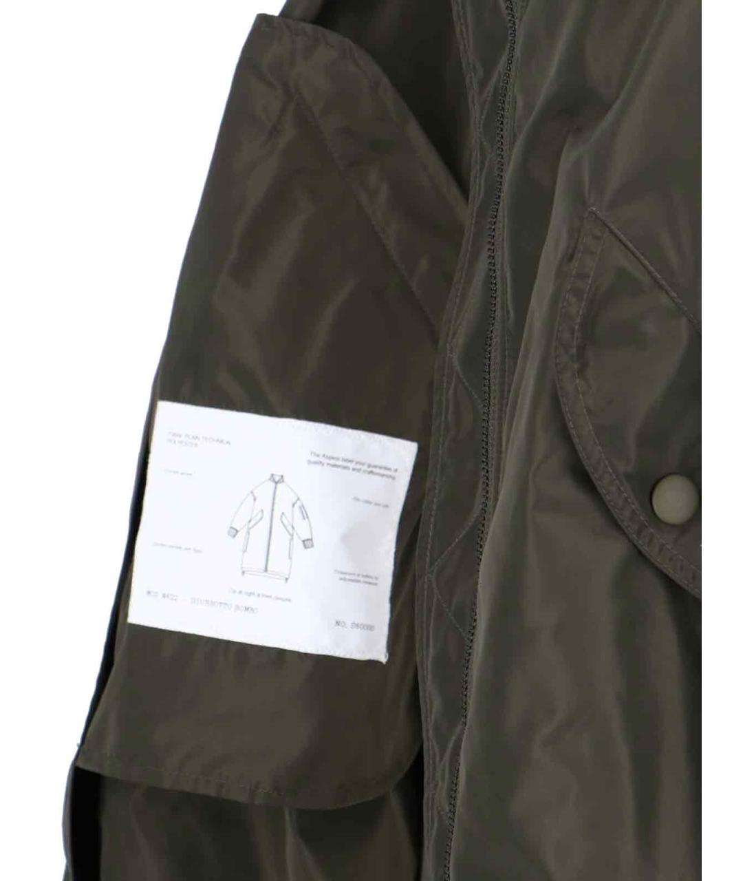 ASPESI Зеленый полиэстеровый тренч/плащ, фото 5
