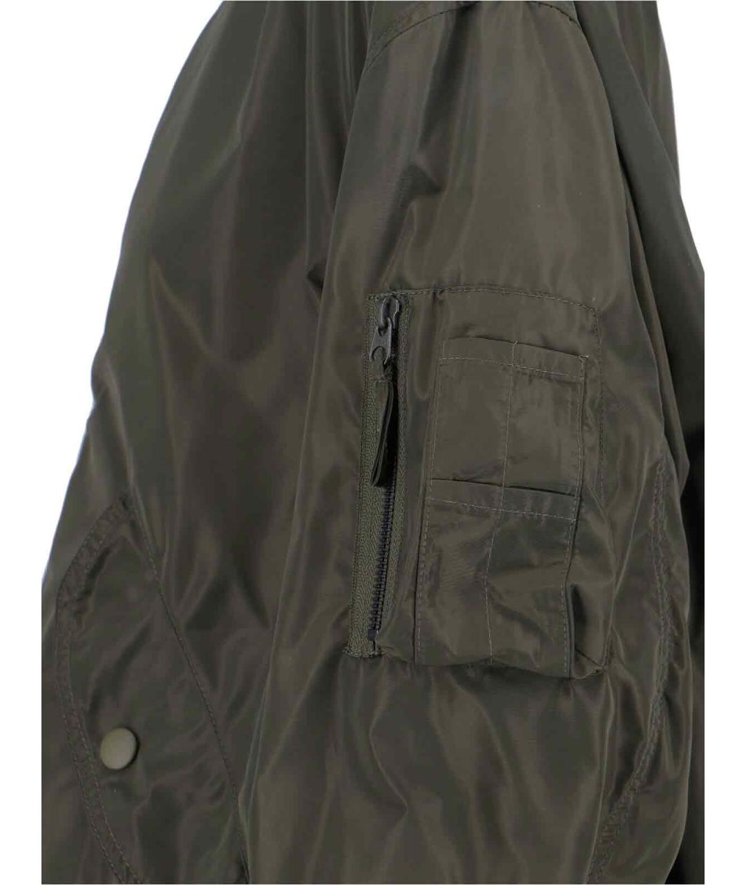 ASPESI Зеленый полиэстеровый тренч/плащ, фото 3