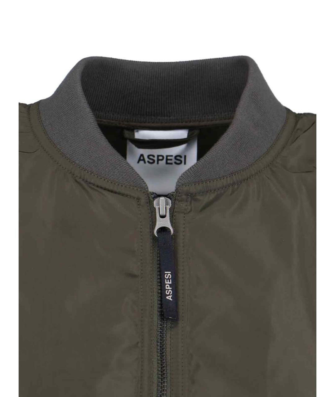 ASPESI Зеленый полиэстеровый тренч/плащ, фото 4