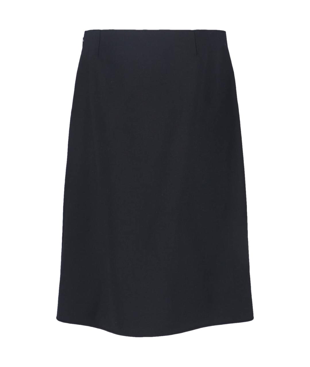 COURREGES Черная полиэстеровая юбка миди, фото 2