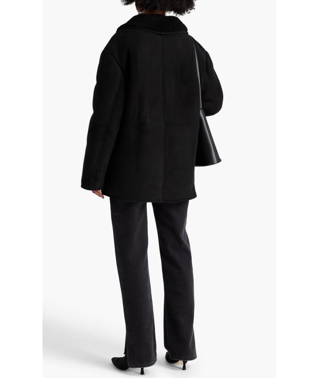 LOULOU STUDIO Черная замшевая дубленка, фото 3