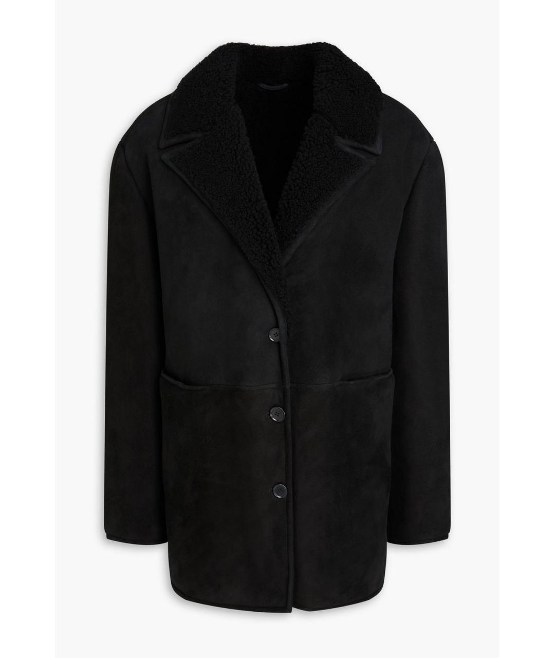 LOULOU STUDIO Черная замшевая дубленка, фото 4