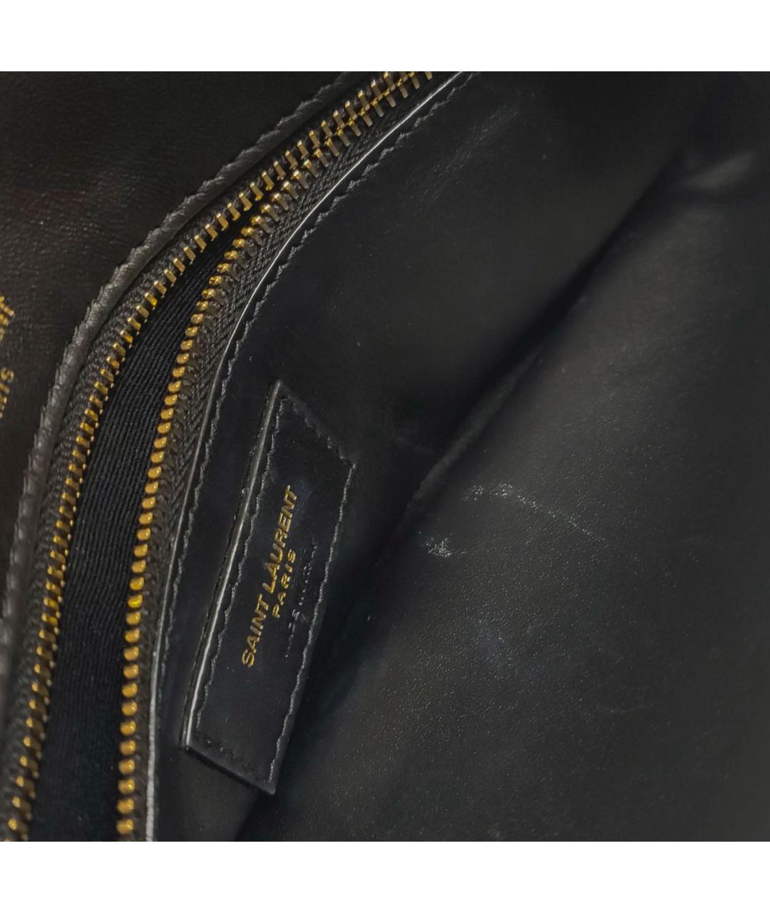 SAINT LAURENT Черная замшевая сумка через плечо, фото 6