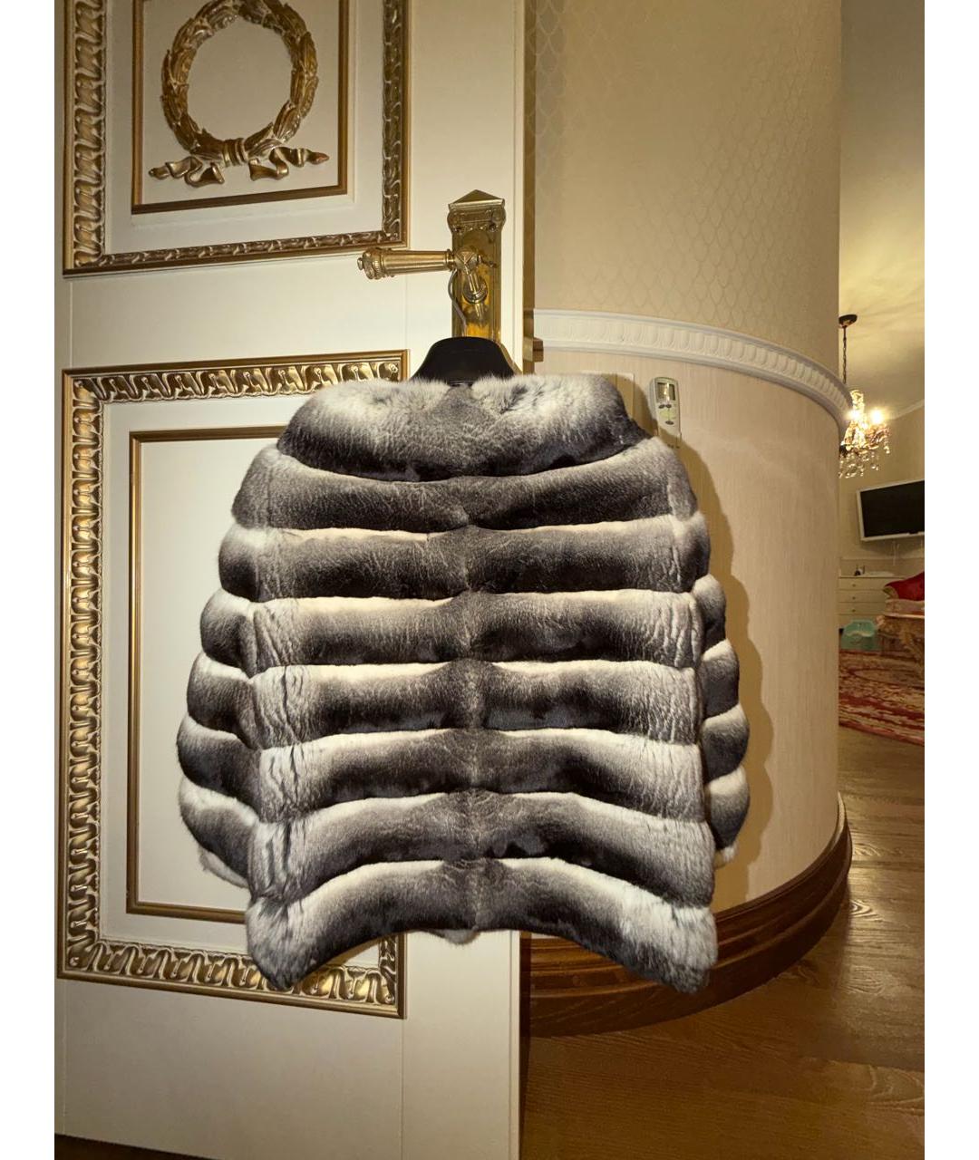 Fabio Gavazzi Серая меховая шуба, фото 2