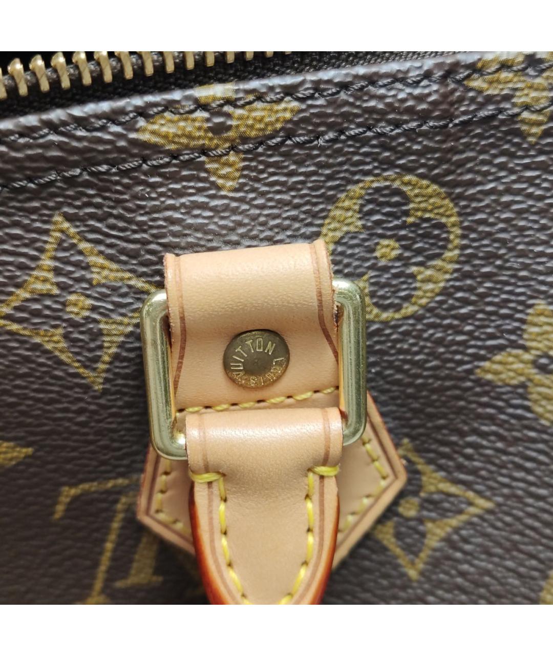 LOUIS VUITTON Коричневая сумка с короткими ручками, фото 7