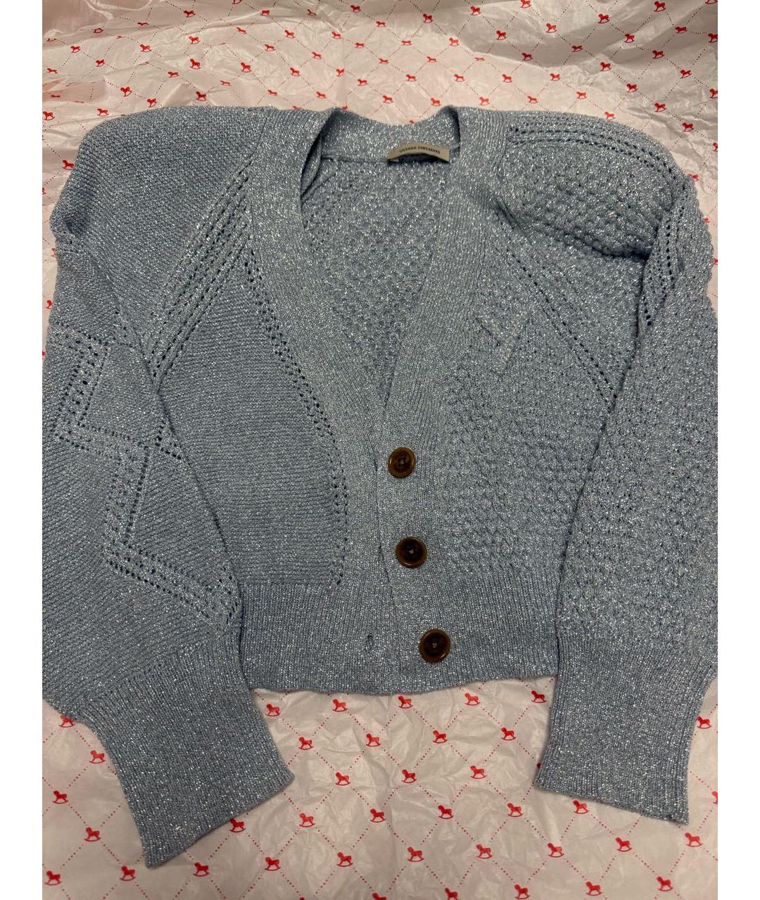 ULYANA SERGEENKO Голубой шерстяной костюм с юбками, фото 3