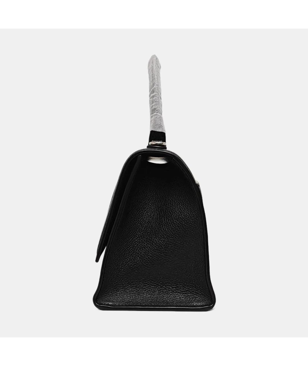 BALENCIAGA Черная кожаная сумка с короткими ручками, фото 2