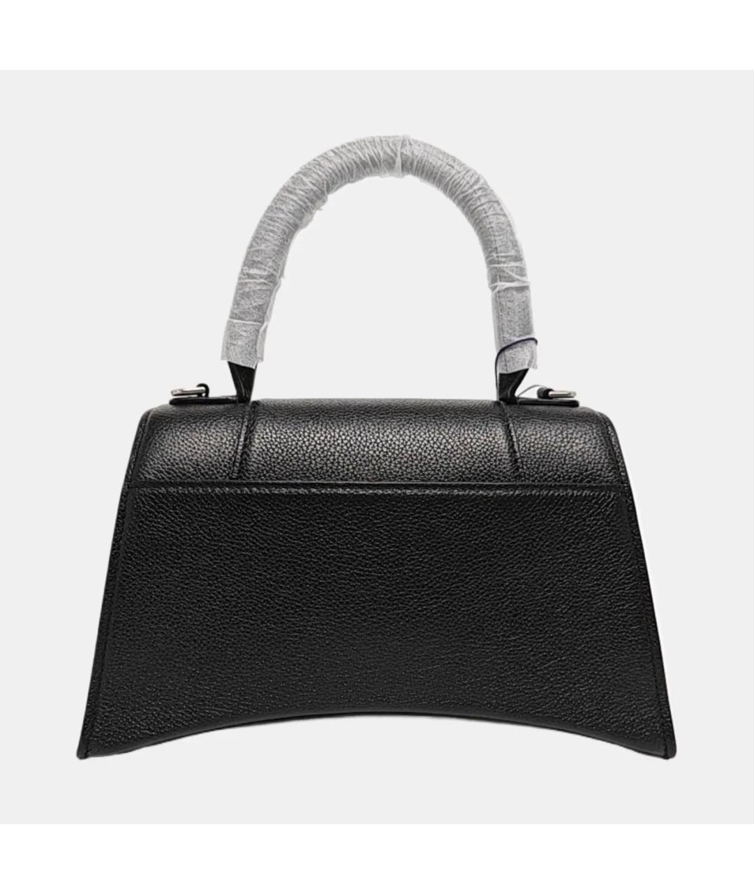 BALENCIAGA Черная кожаная сумка с короткими ручками, фото 4