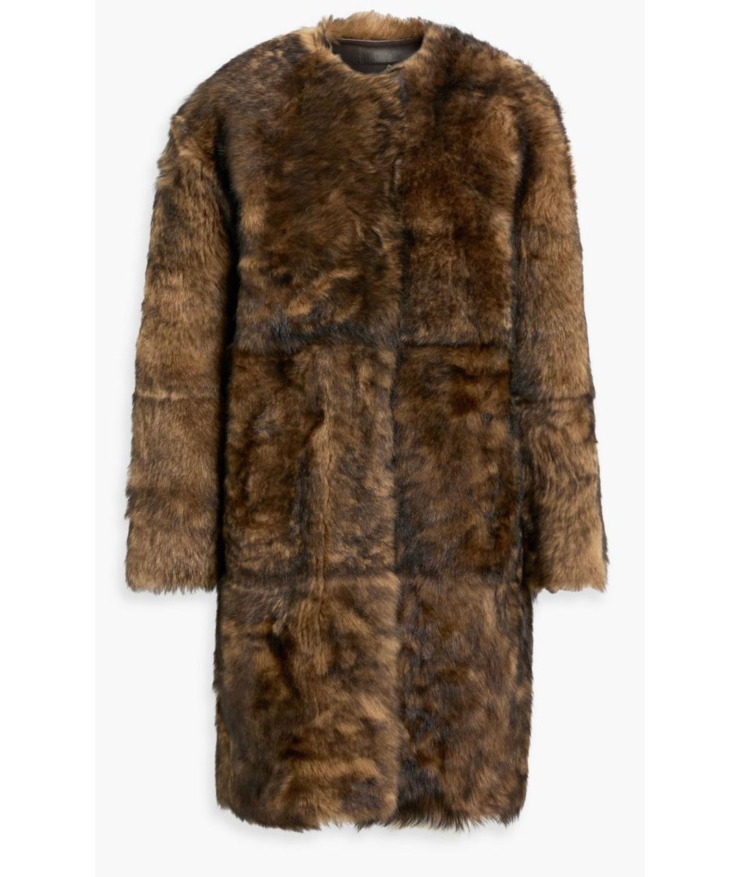 ZIMMERMANN Коричневая меховая дубленка, фото 4