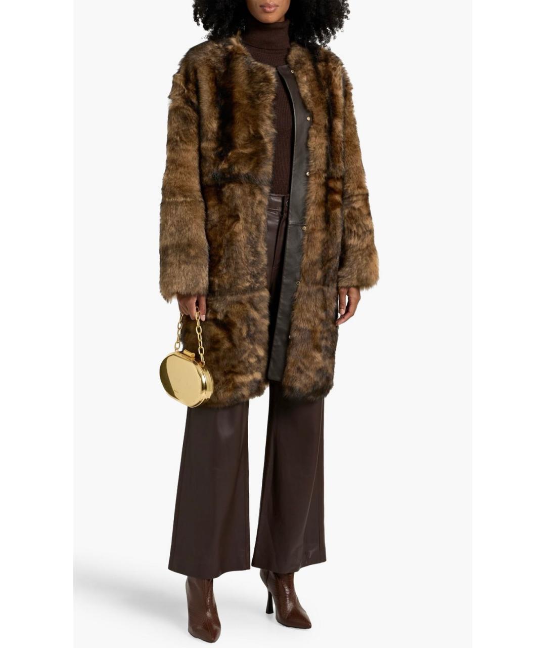 ZIMMERMANN Коричневая меховая дубленка, фото 2