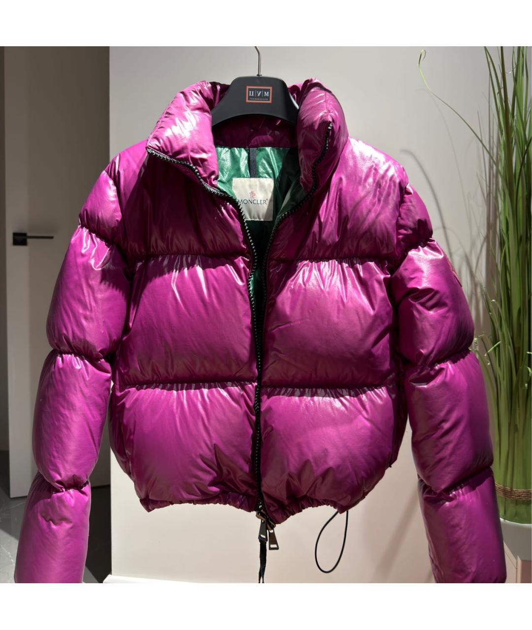 MONCLER Фиолетовая полиамидовая куртка, фото 9