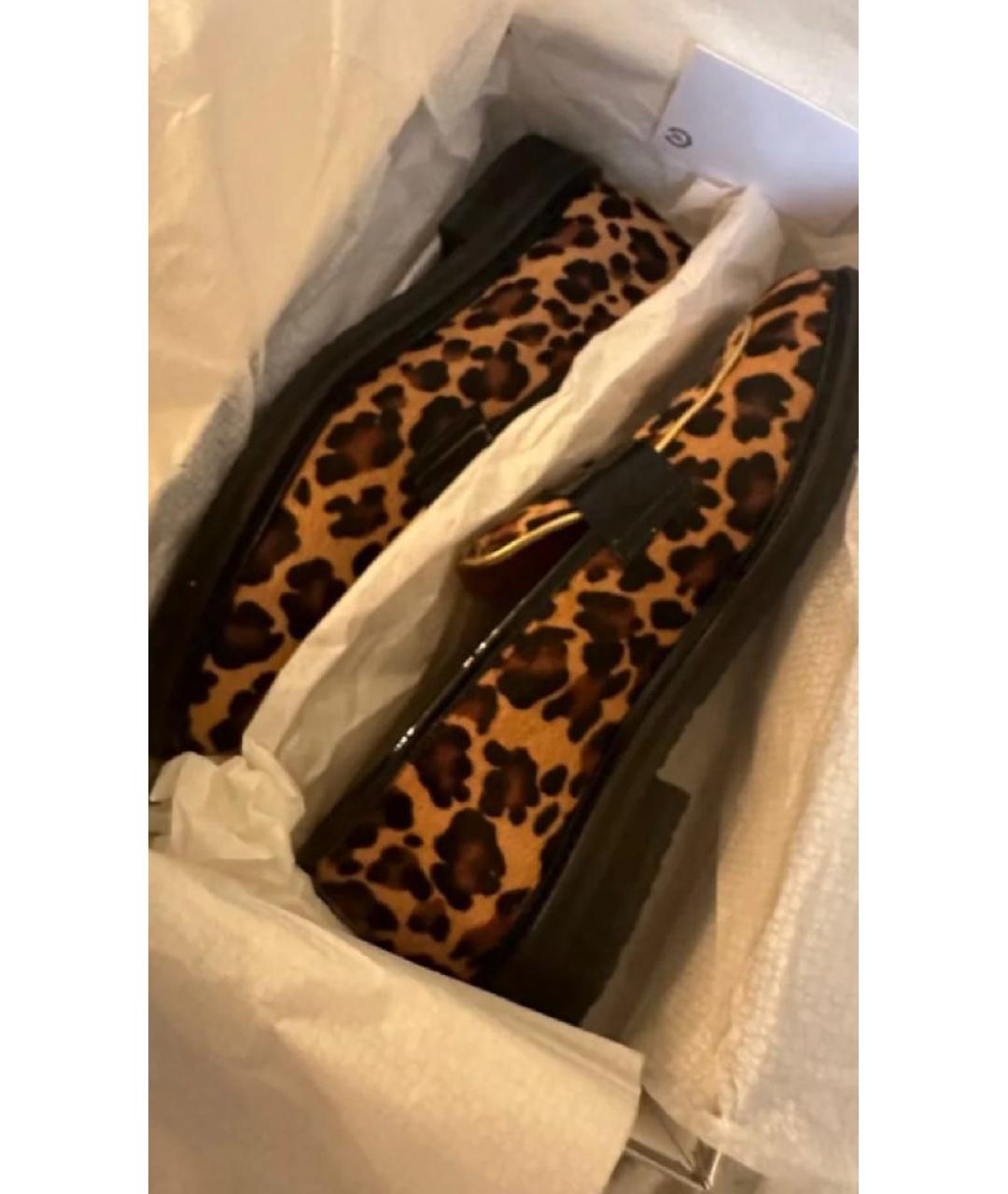 POLLINI Коричневые кожаные лоферы, фото 4