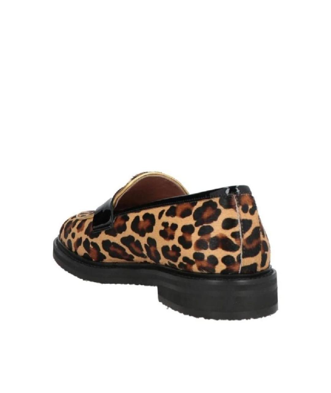 POLLINI Коричневые кожаные лоферы, фото 3