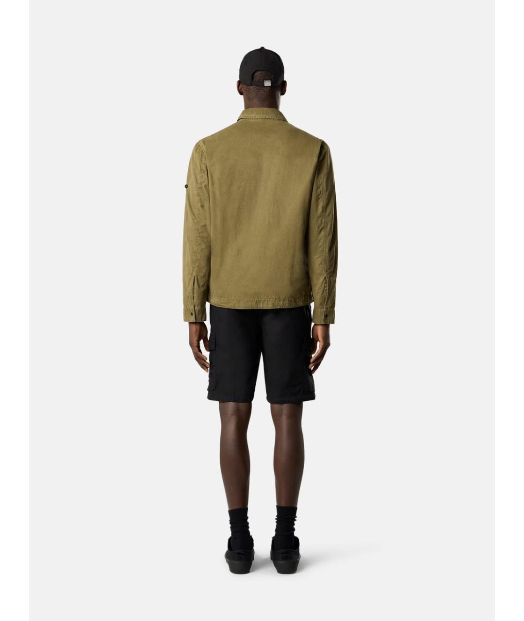 STONE ISLAND Черные хлопковые шорты, фото 5