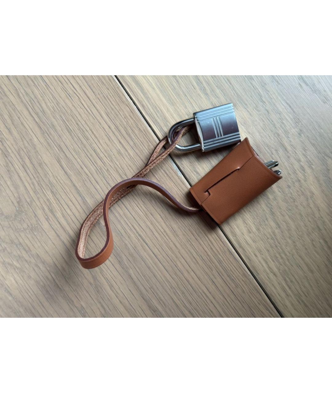 HERMES Бежевая тканевая сумка через плечо, фото 7