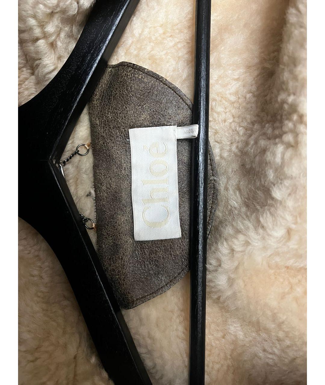 CHLOE Коричневая дубленка, фото 7