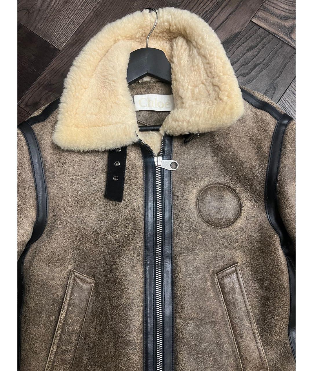 CHLOE Коричневая дубленка, фото 6