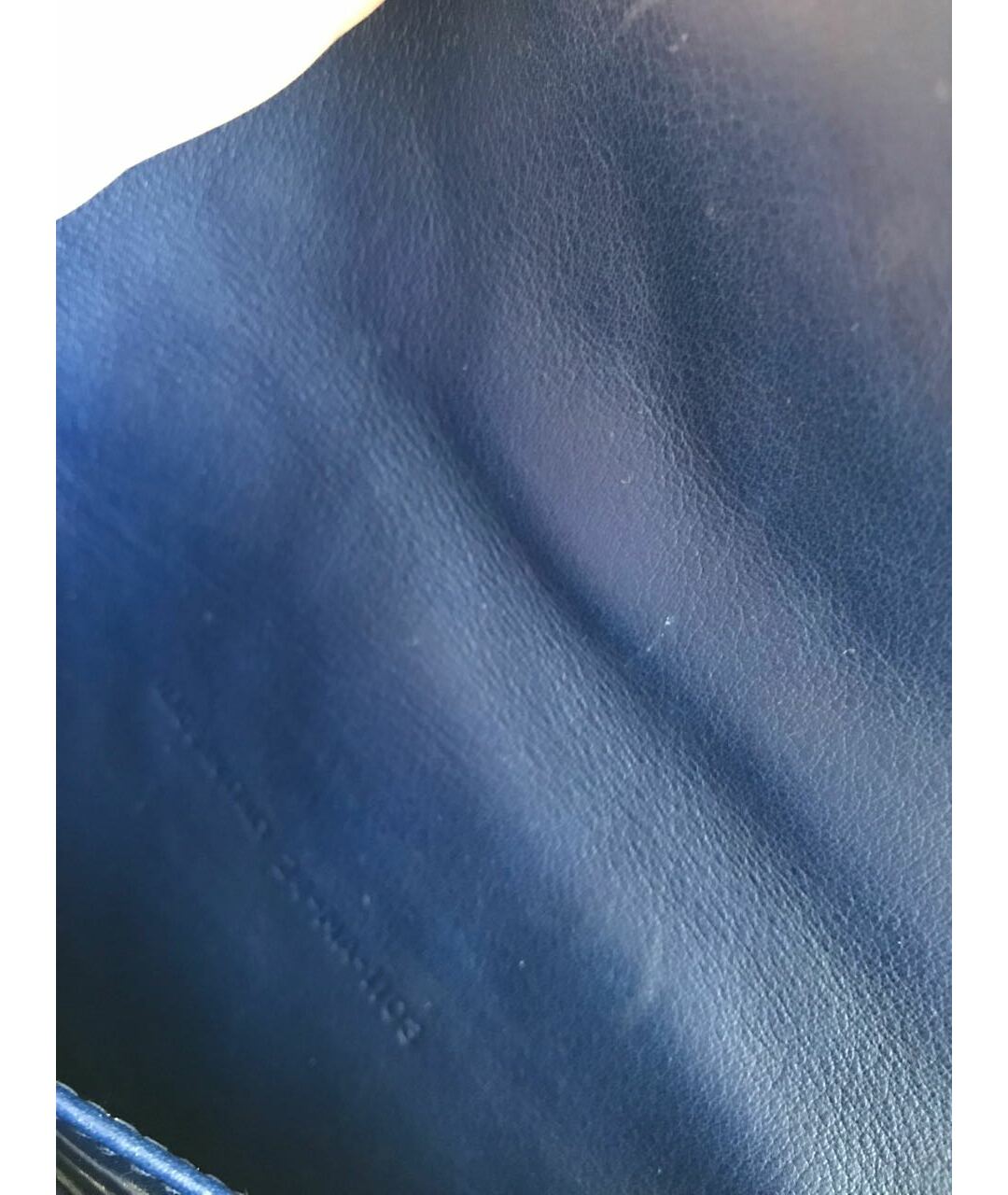 CHRISTIAN DIOR Синяя кожаная сумка через плечо, фото 6