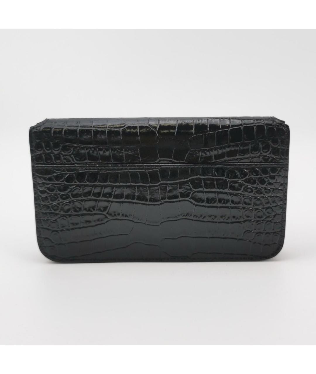 SAINT LAURENT Черная кожаная сумка через плечо, фото 4