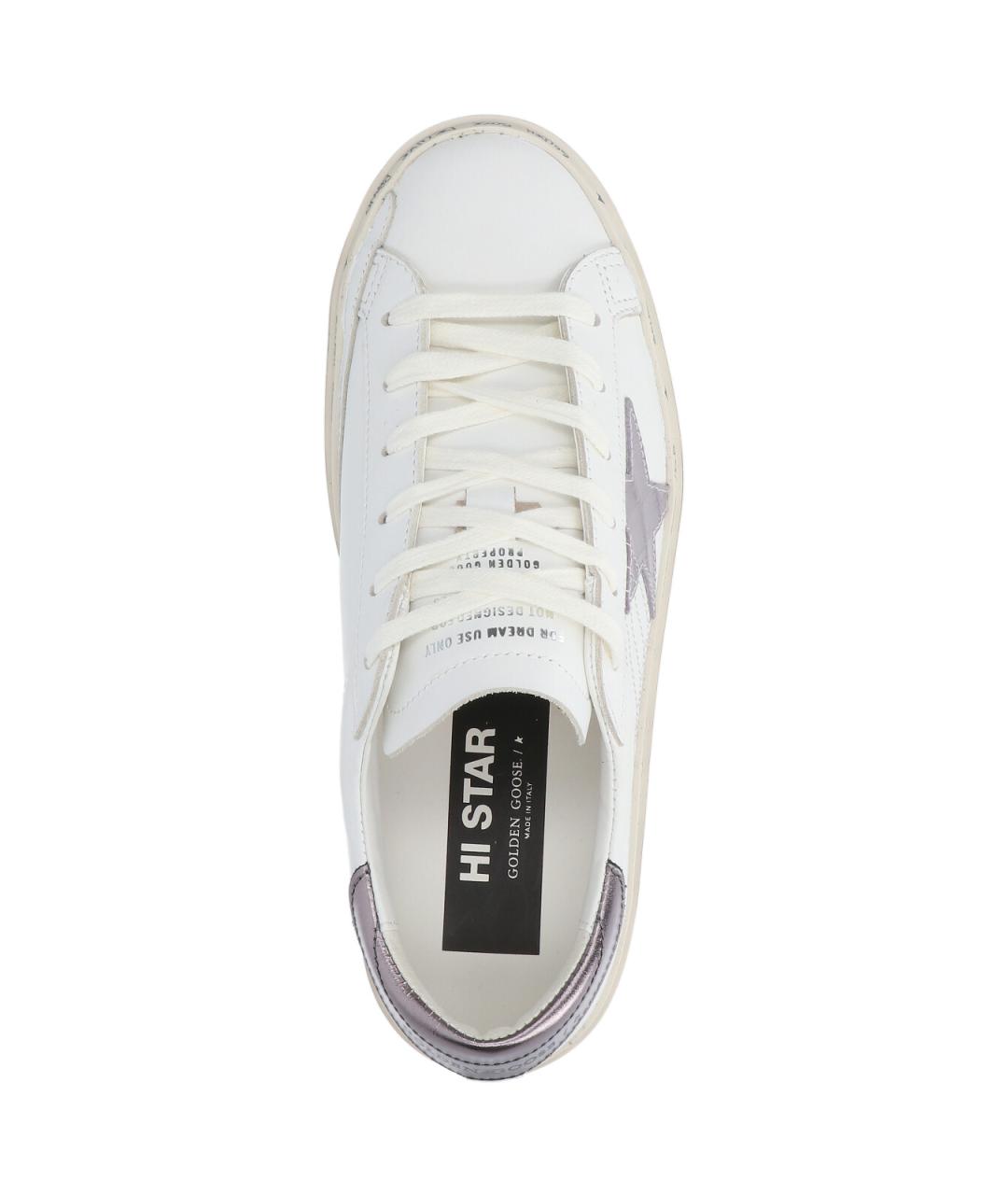 GOLDEN GOOSE DELUXE BRAND Белые синтетические кроссовки, фото 5