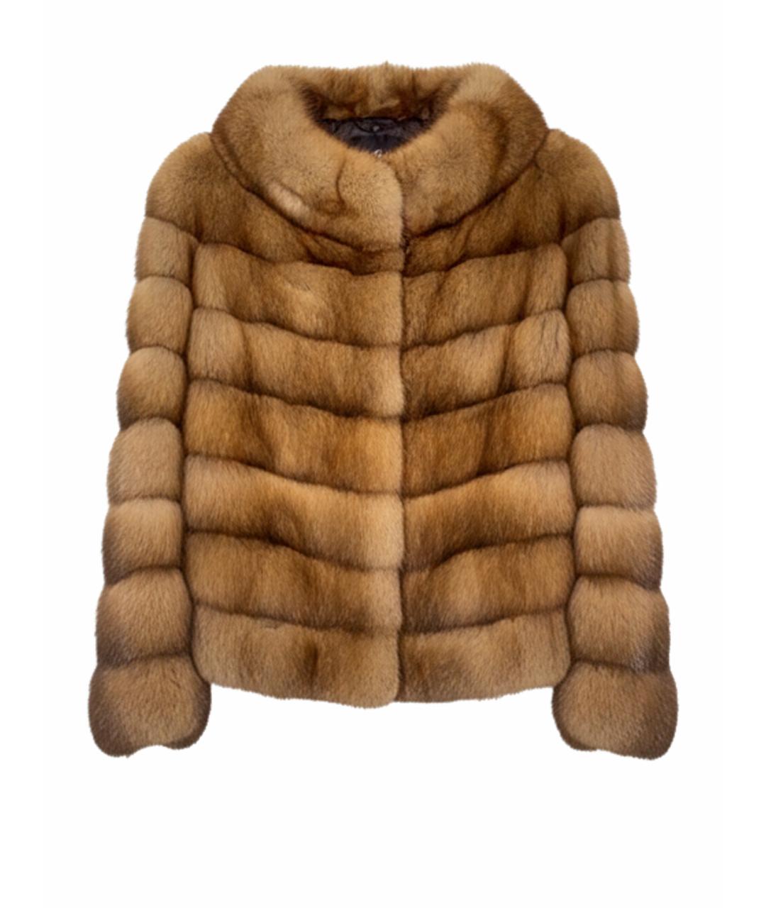 Fabio Gavazzi Коричневая меховая шуба, фото 1