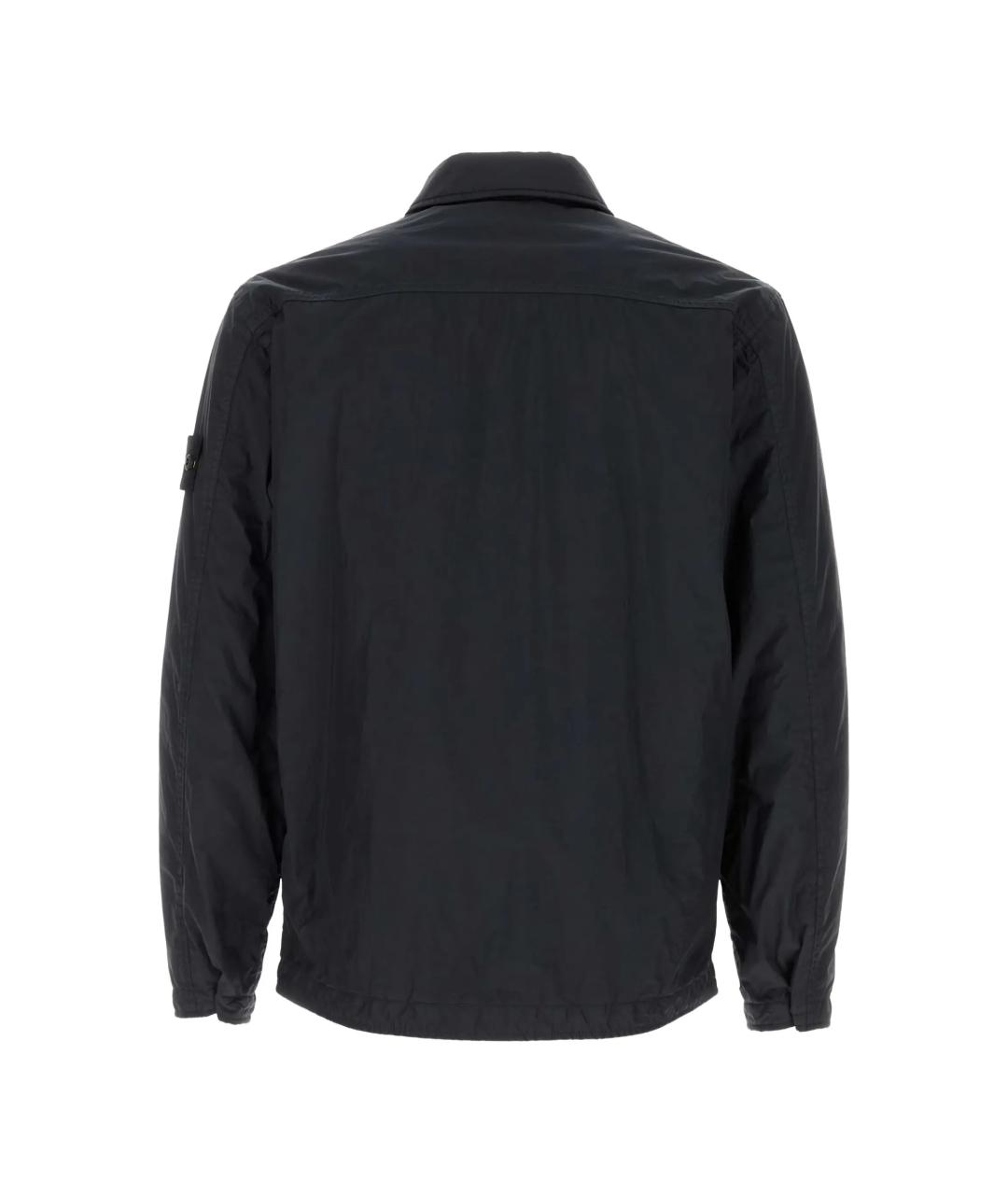 STONE ISLAND Черная полиамидовая куртка, фото 2