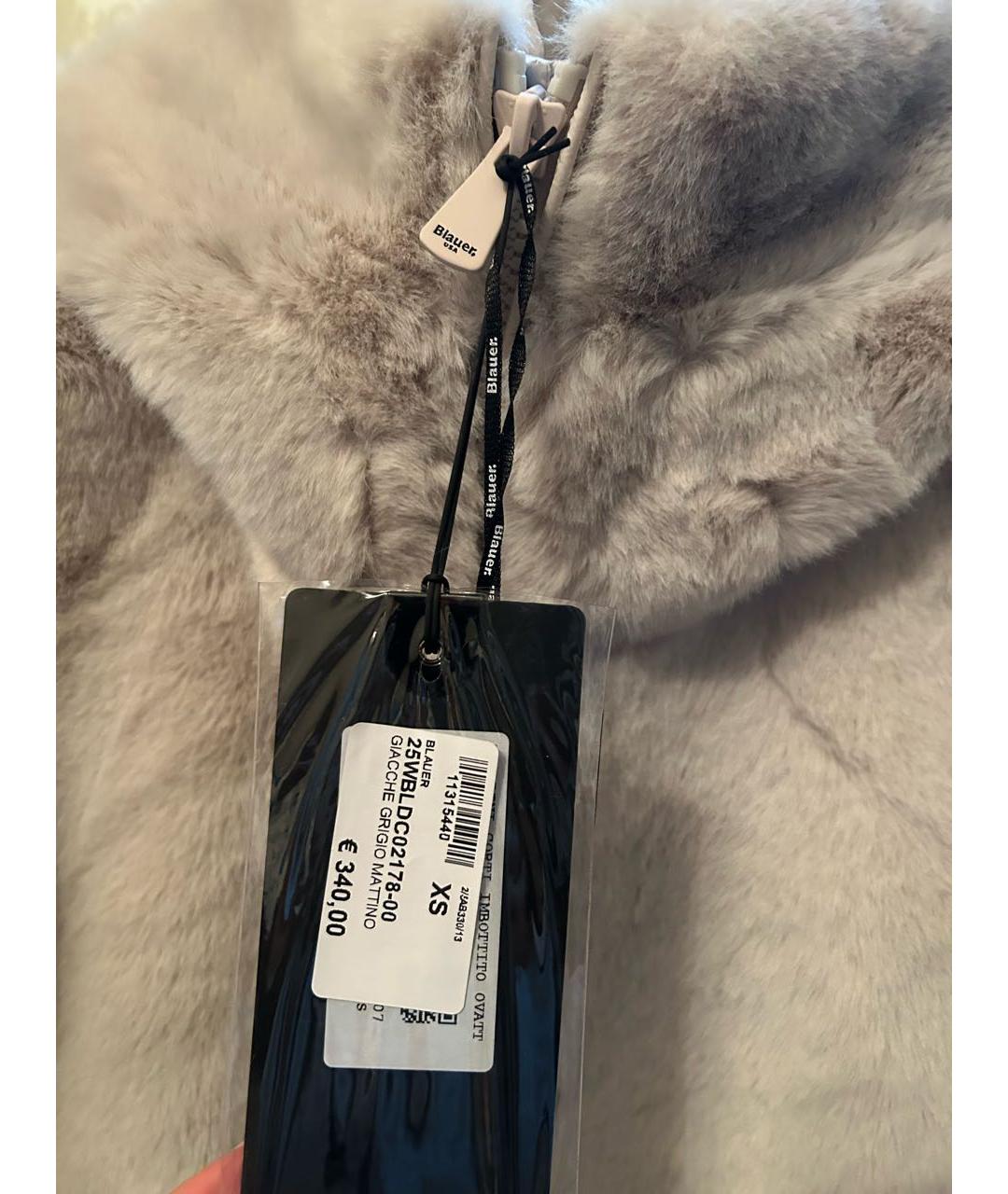 BLAUER Бежевая меховая куртка, фото 3