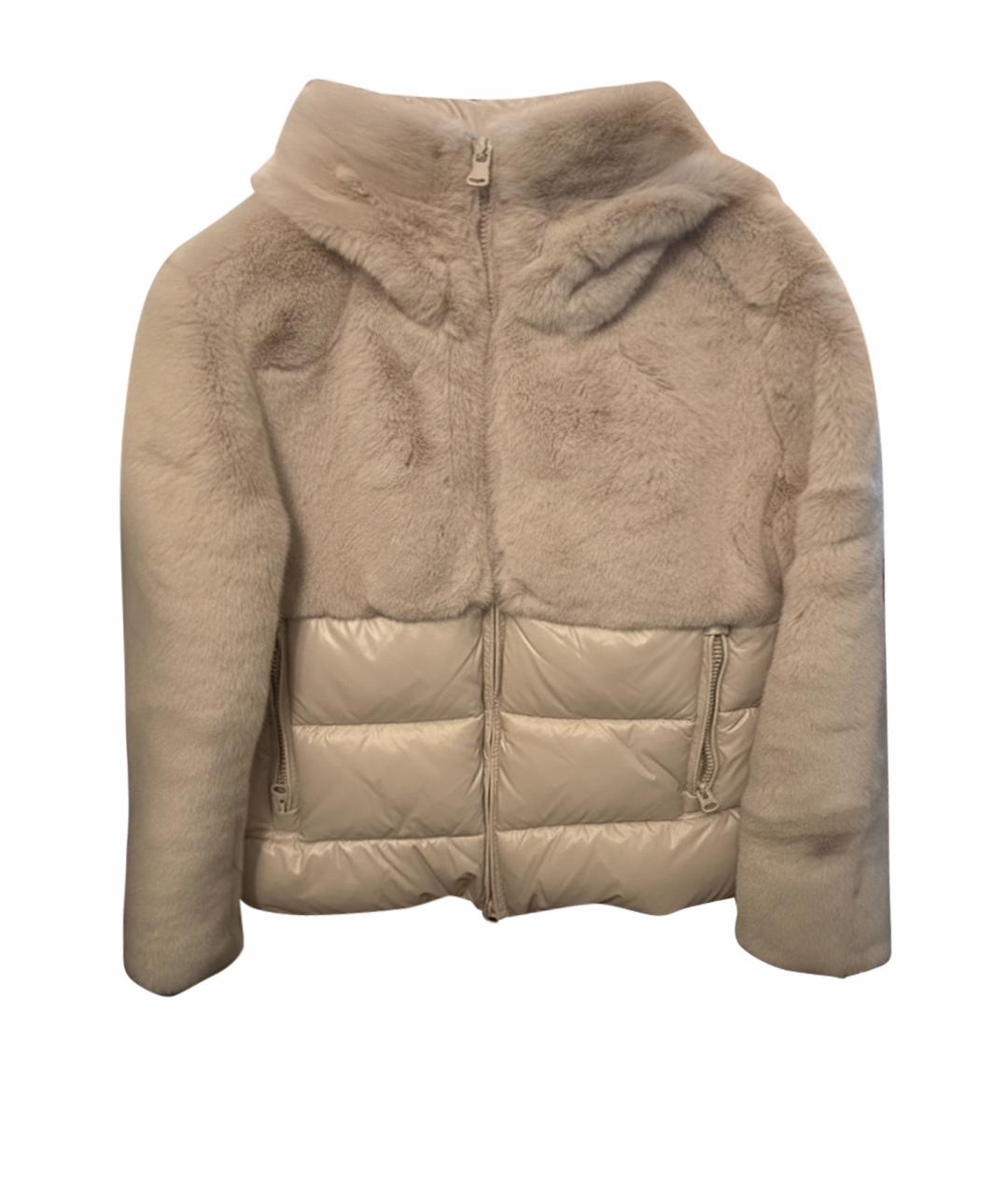 BLAUER Бежевая меховая куртка, фото 1