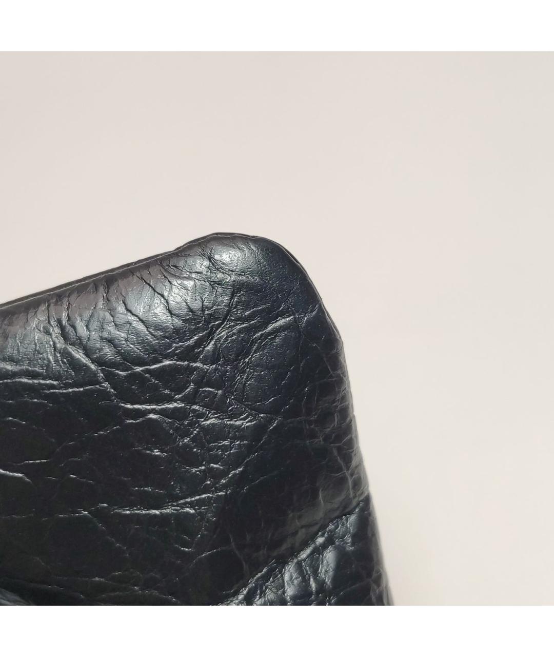 BALENCIAGA Черная кожаная сумка через плечо, фото 7