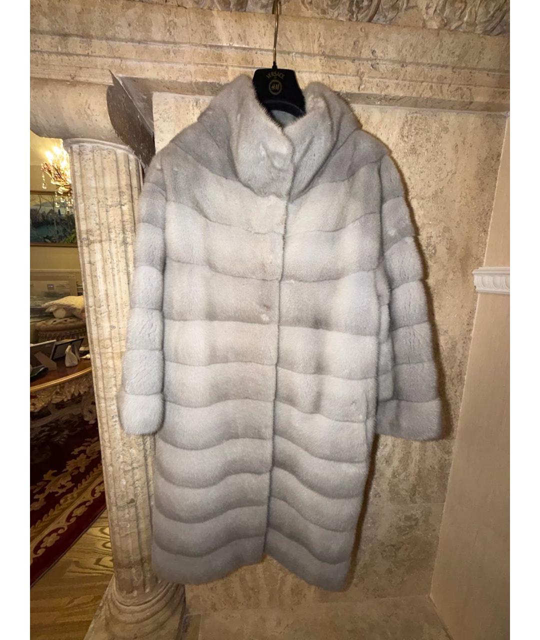 BRASCHI Голубая меховая шуба, фото 7