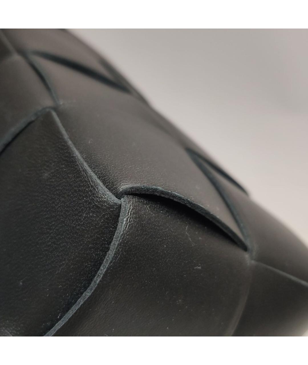BOTTEGA VENETA Черная кожаная сумка с короткими ручками, фото 5