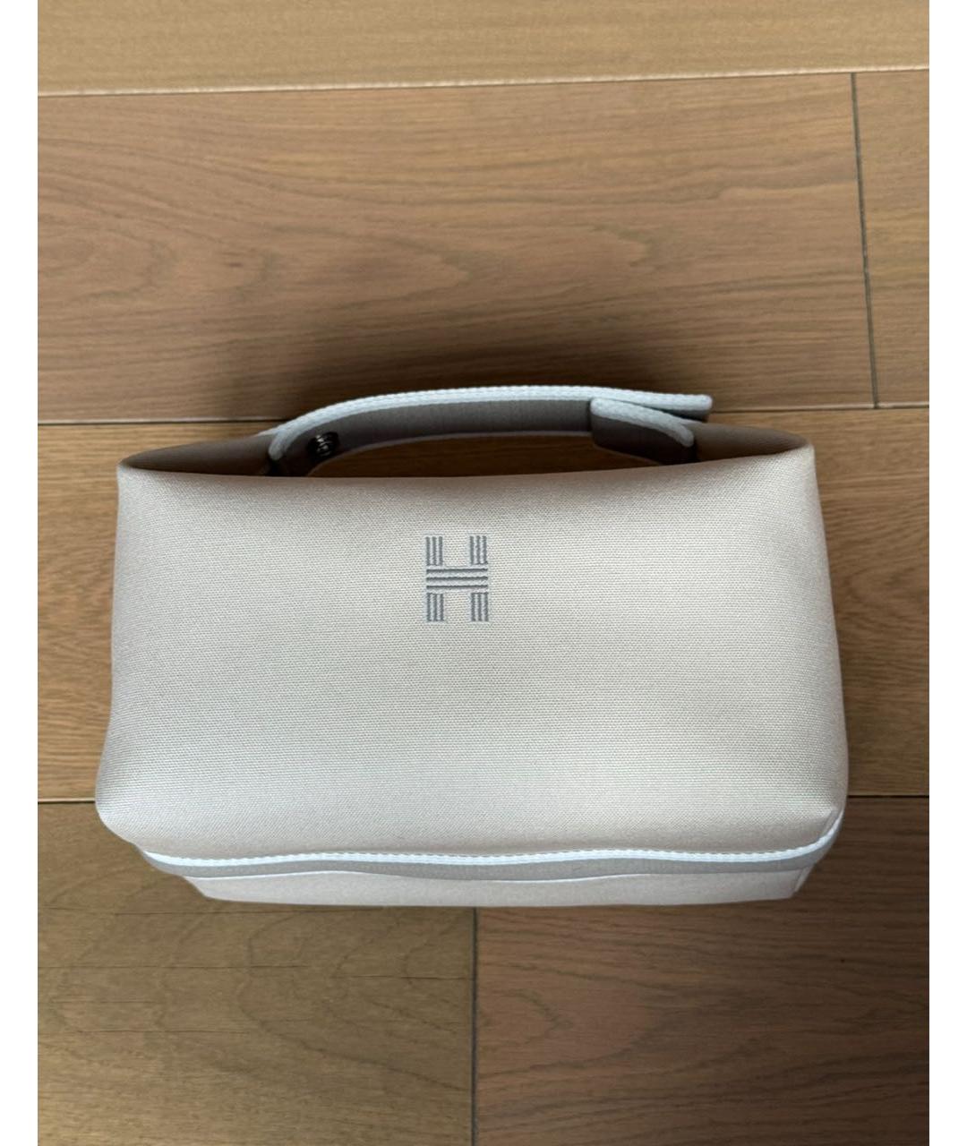 HERMES BEAUTY Бежевая тканевая косметичка, фото 7