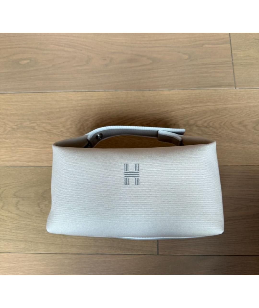 HERMES BEAUTY Бежевая тканевая косметичка, фото 9