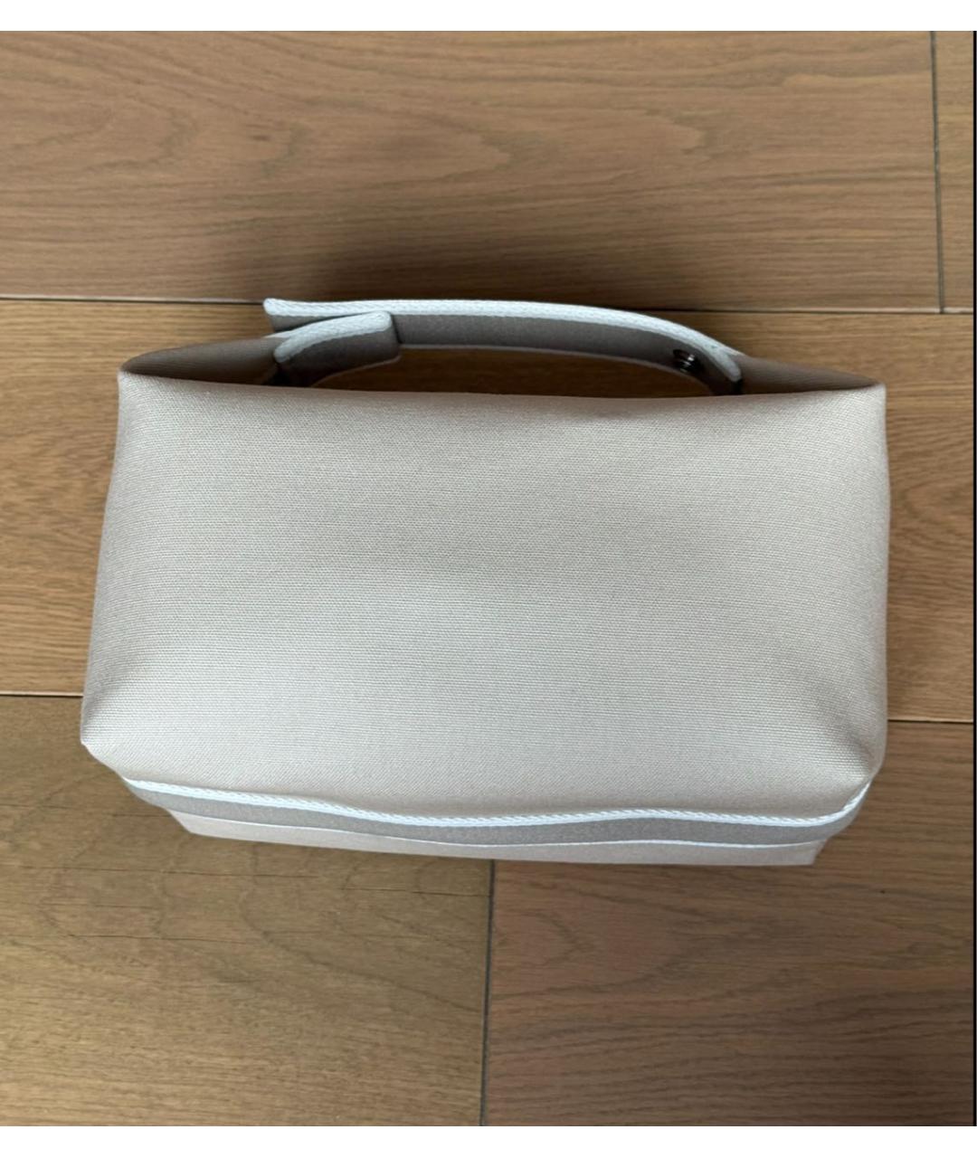 HERMES BEAUTY Бежевая тканевая косметичка, фото 3