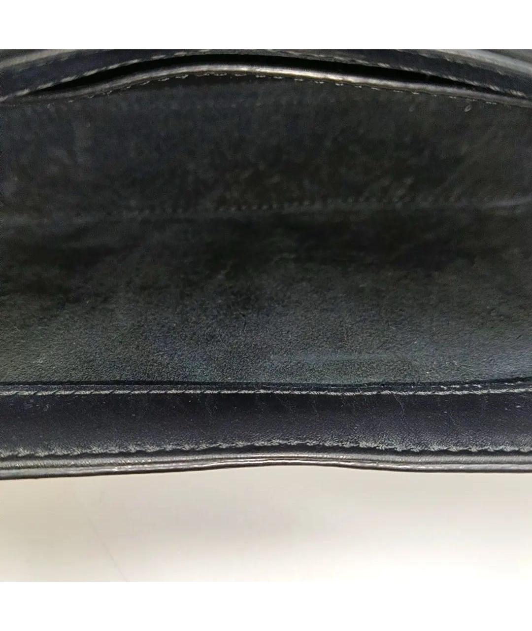 SAINT LAURENT Черная кожаная сумка с короткими ручками, фото 5