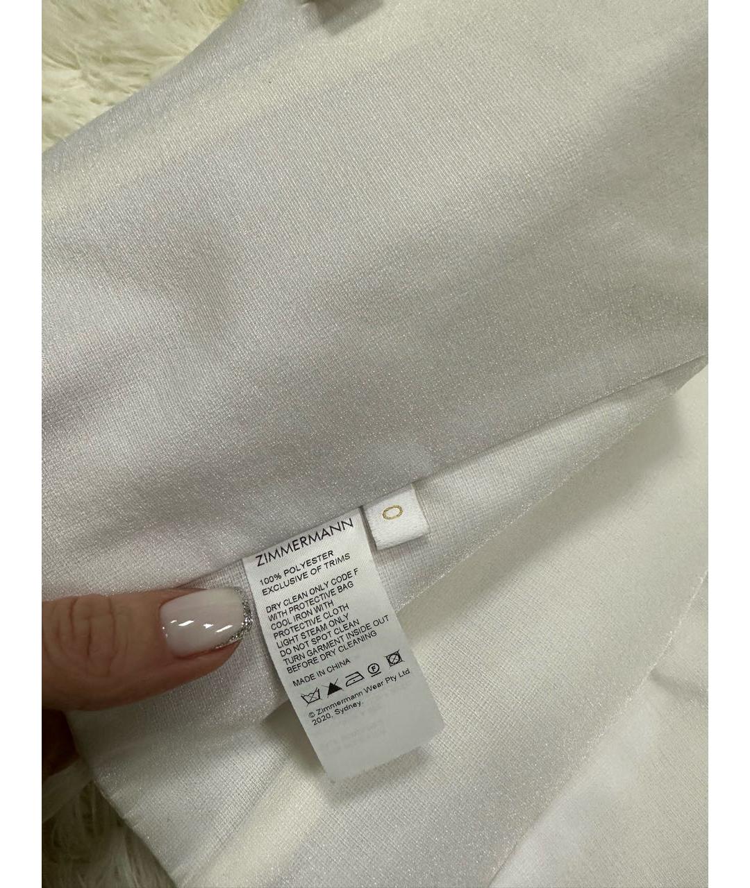 ZIMMERMANN Белая блузы, фото 6